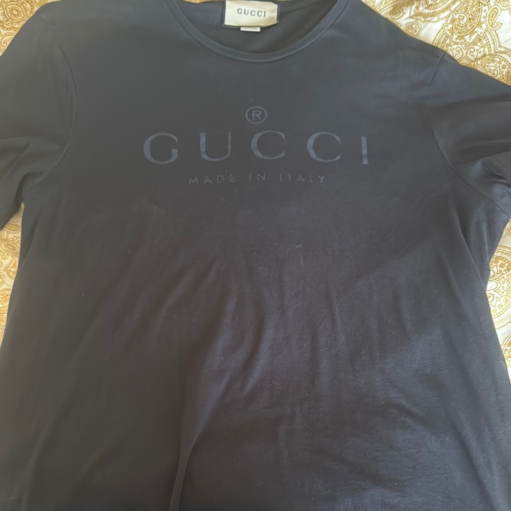 Gucci Black Short Sleeve Tee Minimalist Design